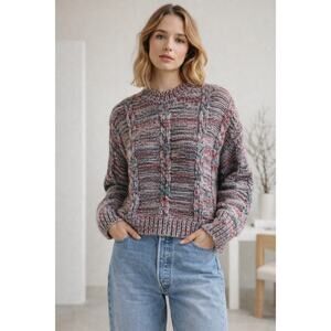Stine Goya Gio Knit Alpaca Wool Sweater S Autumn Melange $305